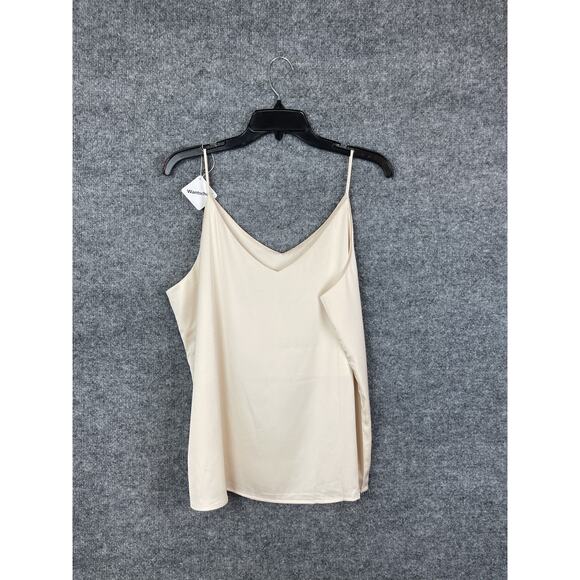 Wantschun Camisole Women's 1X Silky Shining Cream - Picture 1 of 10